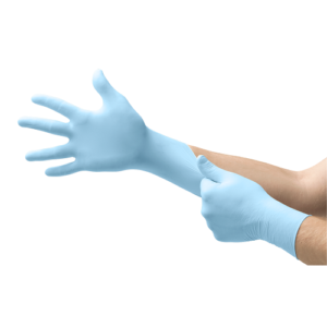 Supplier of Ansell Microflex 93-833 Ergonomic Nitrile Gloves in UAE