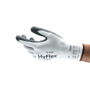 Supplier of Ansell Hyflex 11-724 PU-Coated Abrasion-Resistant Gloves in UAE